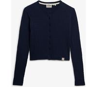Superdry Blue Micro Cable Cardigan