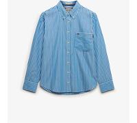 Superdry Blue Poplin Relaxed Long Sleeve Shirt Blue EU 40 (UK 12)