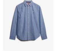 Superdry Blue Slim Oxford Long Sleeve Shirt Blue EU 36 (UK 8)