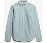 Superdry Blue White Slim Oxford Long Sleeve Shirt Blue White 44