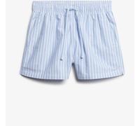 Superdry Blue/White Stripe Elastic 100% Cotton Shorts Blue/White EU 34 (UK 6)