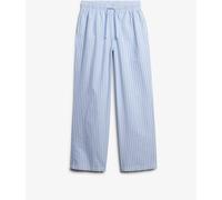 Superdry Blue/White Stripe Elastic 100% Cotton Trousers