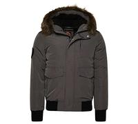 Superdry Bomber Everest Veste pour homme, Anthracite, L