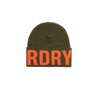Superdry Bonnet femme Brandedted tricoté Vert TU