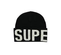 Superdry Bonnet tricoté de Marque Casquette de Baseball, Noir, Taille Unique Femme