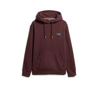 Superdry - Bordeaux Coton Essential Sweat à capuche Homme - Homme - Sweatshirts et sweats à capuche - Rouge - Taille: S