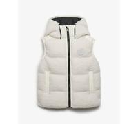 Superdry - Borg Baffle Gilet - Doudoune sans manches femme Chalk White - UK 10 - S