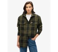 Superdry Surchemise à carreaux en peau lainée Femme Vert S