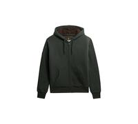 Sweat à capuche Superdry Borg Lined Full Zip vert foncé - L