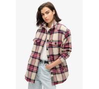 Superdry Borg Surchemise Carreaux Marron 16