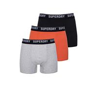 Superdry Multi Boxers 3 Units Orange,Noir,Gris S Homme
