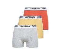 Superdry Boxer Multi Triple Pack, Orange/Jaune/Gris, S Homme