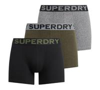 Superdry Boxer Triple Pack Bóxer, Black/Khaki/Grey, Regular Unisex Adulto