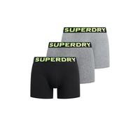 Superdry - Boxer Triple Pack - Boxer homme Ath Grey Feeder / Black Stripe / Black - M