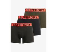 Superdry - Boxer Triple Pack - Boxer homme Khaki Stripe / Khaki Grit / Black - L
