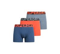 Superdry Boxer Triple Pack Caleçon Boxeur, DRK Idgo BL MRL/BT Orge MRL/Fstd NVY GRT, S Homme