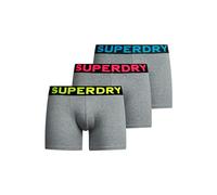 Superdry Boxer Triple Pack, Caleçon Boxeur Homme, Noos Grey Marl,