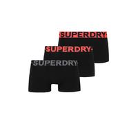 Superdry Boxers gris chiné / rouge / noir, Taille M