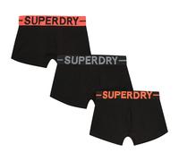 Boxer en coton biologique Superdry (x3) Noir M