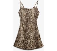 Superdry Brown Bias Cut Mini Slip Dress Brown EU 36 (UK 8)