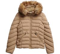 Superdry Brown Fuji Faux Fur Hood Padded Jacket