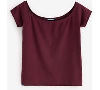 Superdry Burgundy Red Athletic Essentials Ruched Top