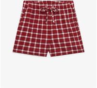 Superdry Burgundy Red Check Cotton Elastic Shorts Burgundy Red Check 14