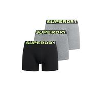 Superdry - Boxer Triple Pack - Boxer homme Ath Grey Feeder / Black Stripe / Black - L