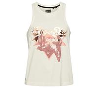 Superdry Camiseta de Chaleco Robe, Off White Slub, 34 Femme