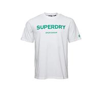 T shirt - Superdry - Homme - Code Core - Blanc - Coton
