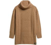 Superdry Caramel Twist Rollneck Cable Jumper Dress Caramel Twist 16