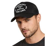 Superdry Casquette de camionneur en maille pour homme, noir/noir, Taille unique