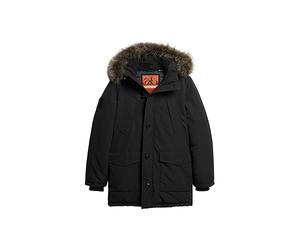 Superdry Chaqueta Parka Veste, Noir de Jet, XL Homme