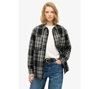 Superdry - Check Lined Shirt - Veste femme Black Check - XS