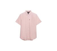 Superdry Chemise à manches courtes Essentials Oxford pour homme, Chambray rose corail, M