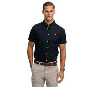 Chemise - SUPERDRY - Oxford Preppy - Manches courtes - Col classique - Bleu marine S