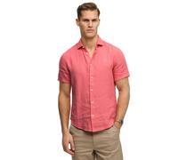 Superdry Chemise en lin Riviera manches courtes Orange Taille L