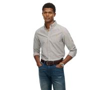Superdry Chemise Oxford Classique manches longues Bleu XL