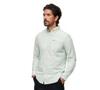 Chemise manches longues coton bio Superdry Oxford Vert 2XL