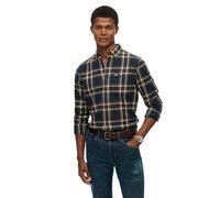 Superdry Chemise M4011047a manches longues Bleu S Homme
