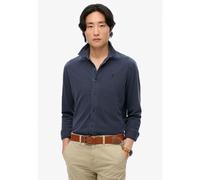 Superdry Chemise manches longues Vintage Destroy Pique Bleu Homme 2XL