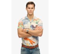 Superdry Chemise 'Hawaii' crème / bleu-gris / jade / orange, Taille L