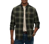 Superdry Chemise à manches longues M4011047a Vert Homme Taille L