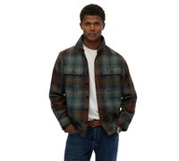 Superdry Miller Overshirt Marron,Bleu M Homme