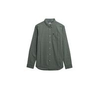 Superdry Chemise vert foncé / blanc, Taille L