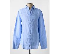 Superdry Studios Casual Linen Long Sleeve Shirt Bleu 2XL Homme