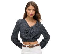 Superdry Chemisier à Manches Longues Vintage Tie Front