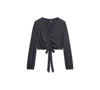 Superdry Chemisier 'Vintage' bleu marine / gris clair, Taille M