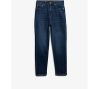 Superdry Chrome Blue Cotton High Rise Mom Jeans