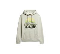 Superdry Cl Outdoors Graphic Hood Maillot de survêtement, Glacier Grey Marl, M Homme